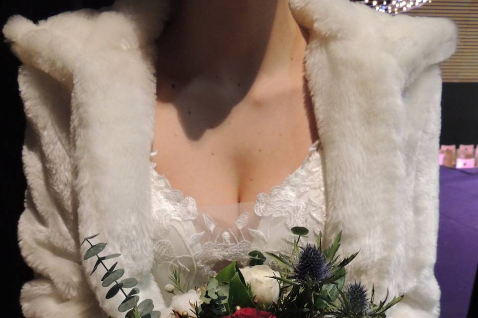 Bouquet de mariée hiver