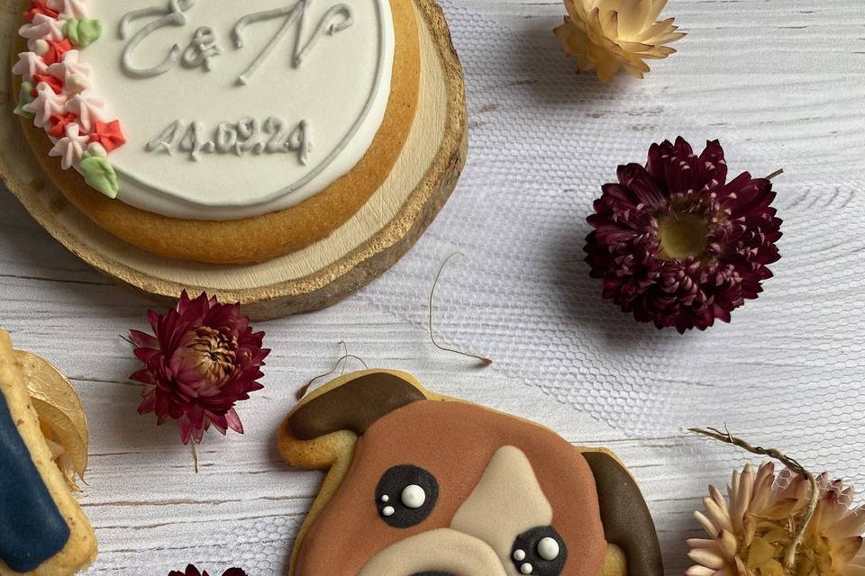 Biscuit portrait de chien