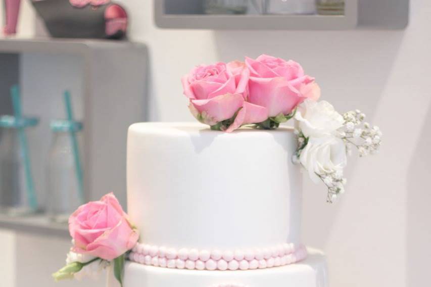 Wedding Cake Fleurs Fraîches