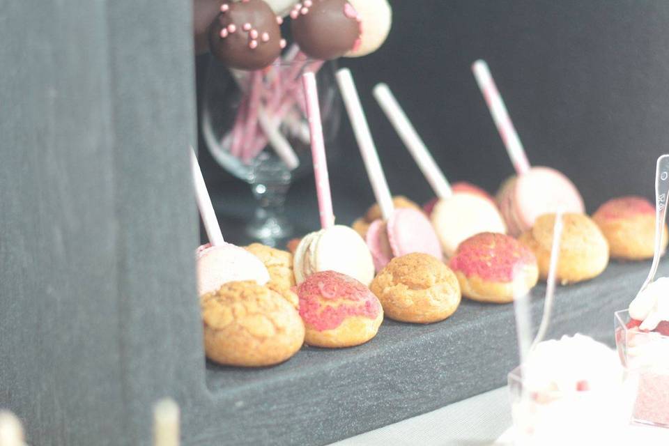 Sucettes macarons/cake pops