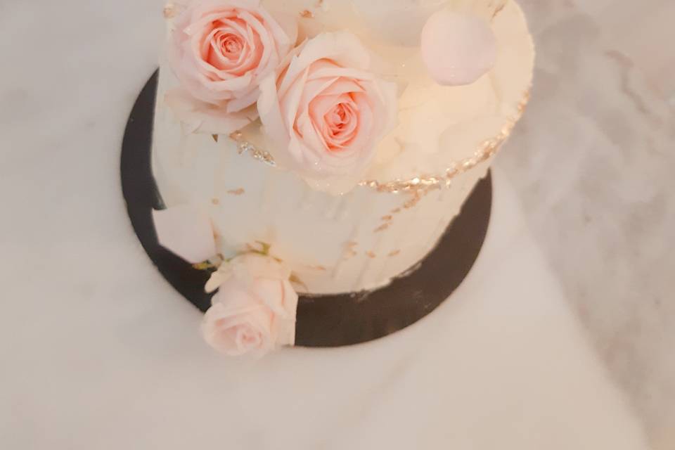 Wedding cake white and strass