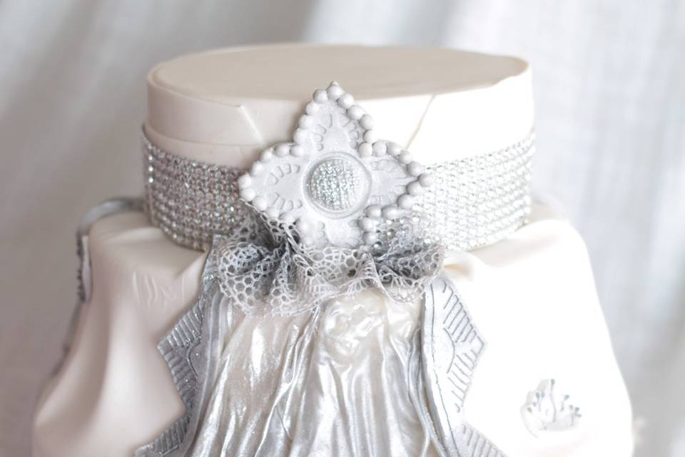 Wedding cake façon caftan