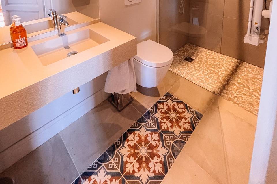 La salle de bain privative