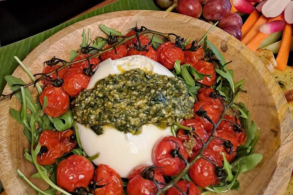 Burrata des pouilles pesto