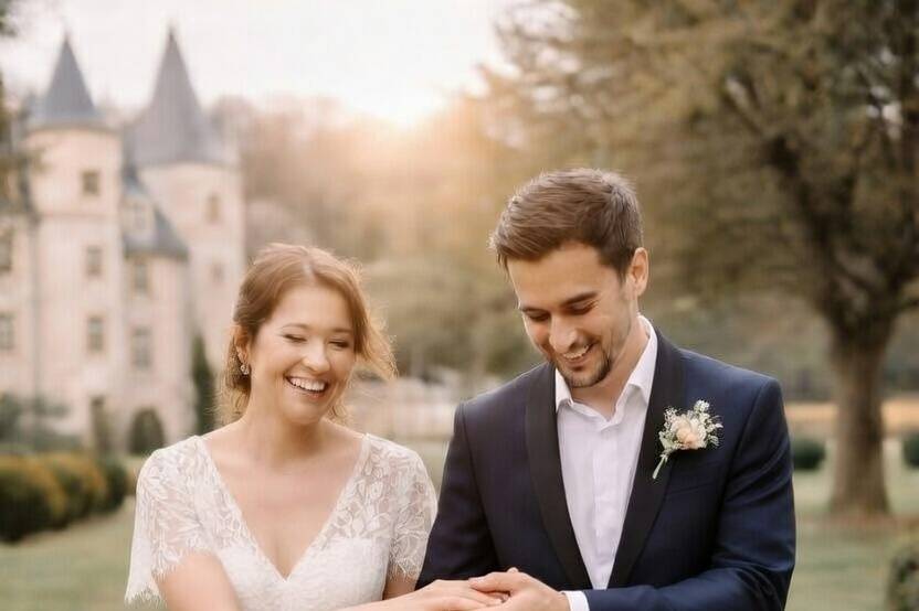 Balade des mariés en extérieur