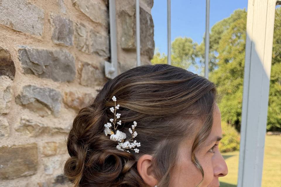Mariée sur domaine