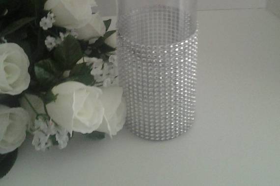 Loc vase strass