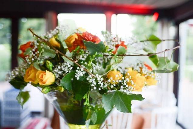 Centre de table, fleurs