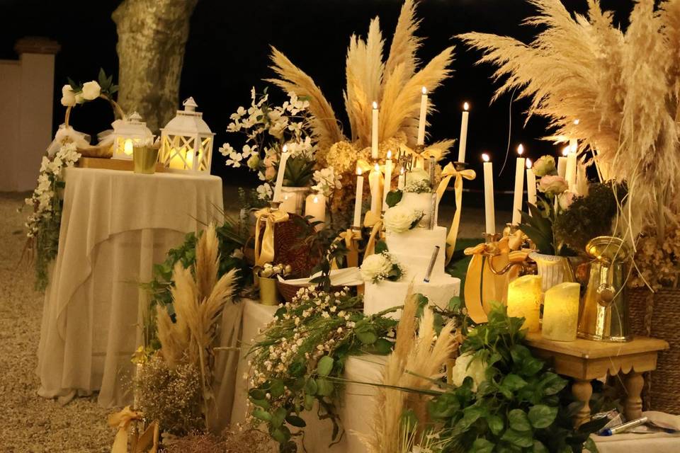 Gâteau de mariage, décoration