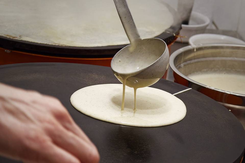 Crêpes tournées sous vos yeux