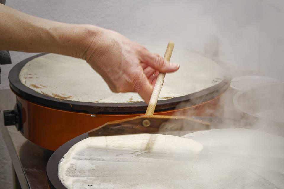 Crêpes tournées sous vos yeux