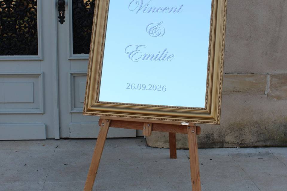 Miroir personnalisable