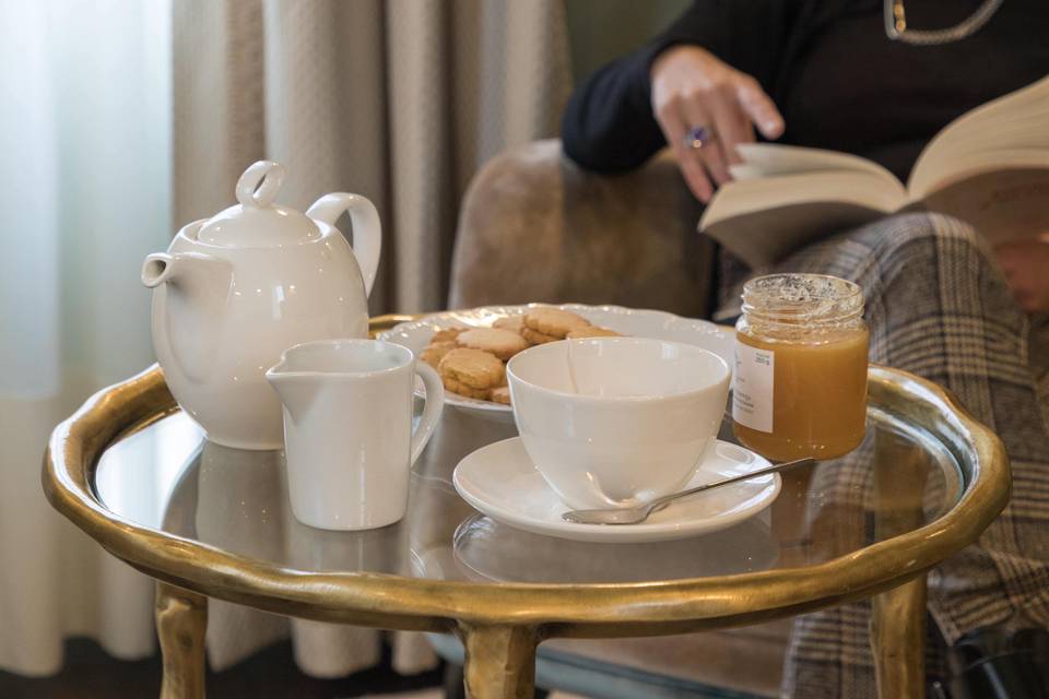 Bibliothèque tea-time