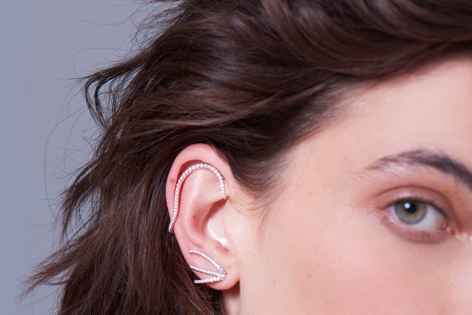 Bijoux d'oreille en diamants