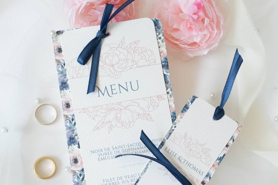 Menu, Signet et Etiquette