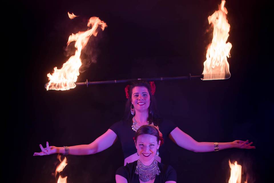 Spectacle de feu - duo