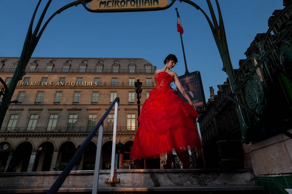 Photo de mariée à Paris