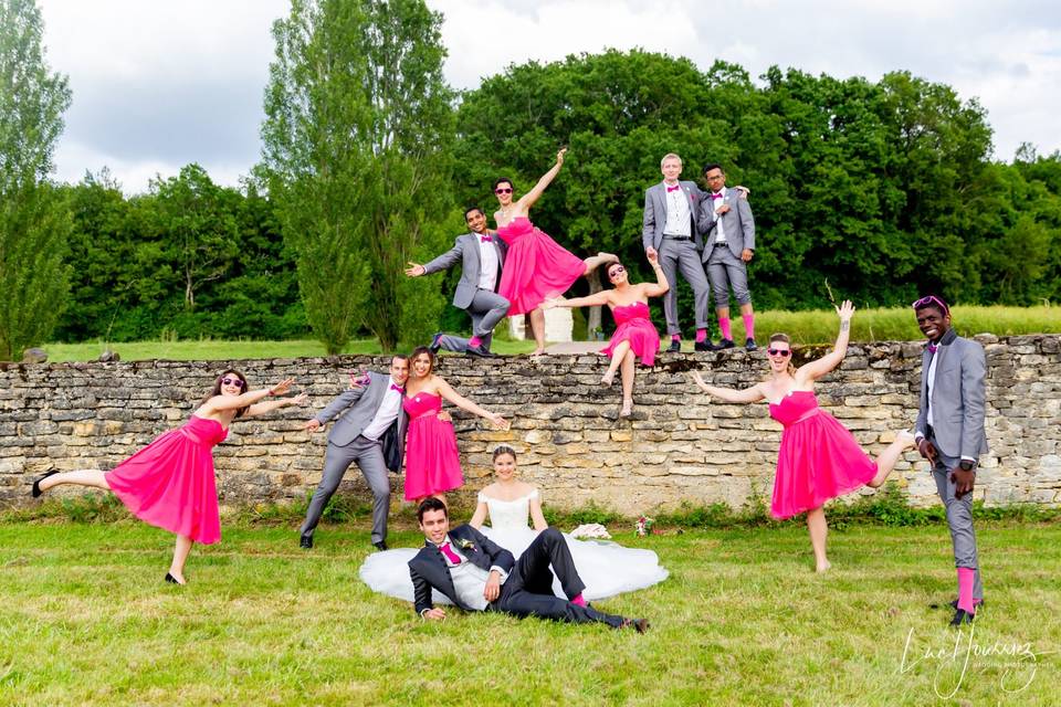 Photo de groupe mariage