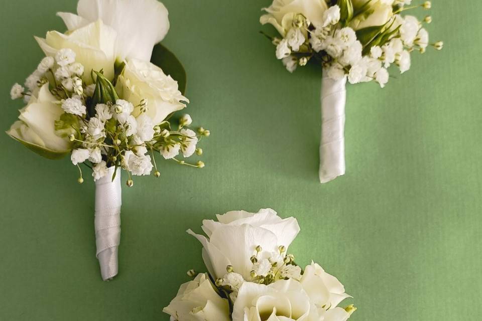 Boutonnière broche fleurs