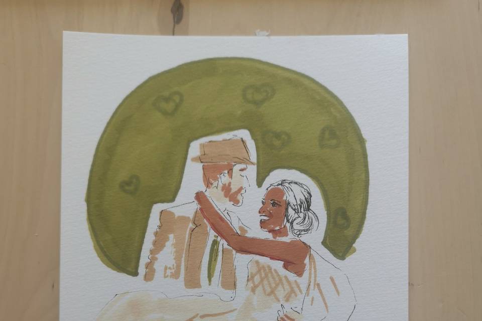 Couple au feutre à alcool