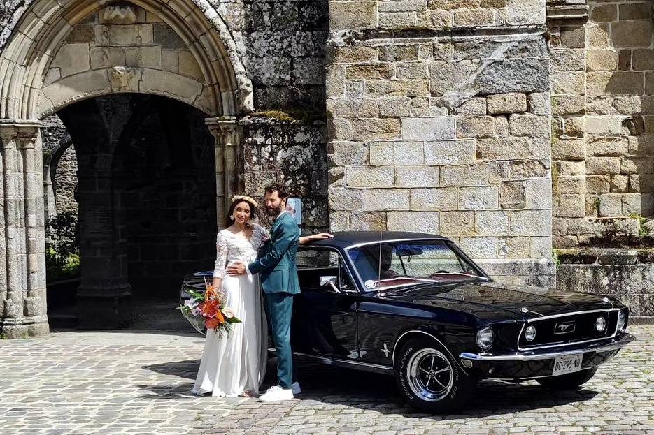 Mustang noir mariage