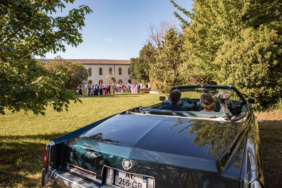 L'arrivé des mariés