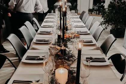 Table conviviale et festive