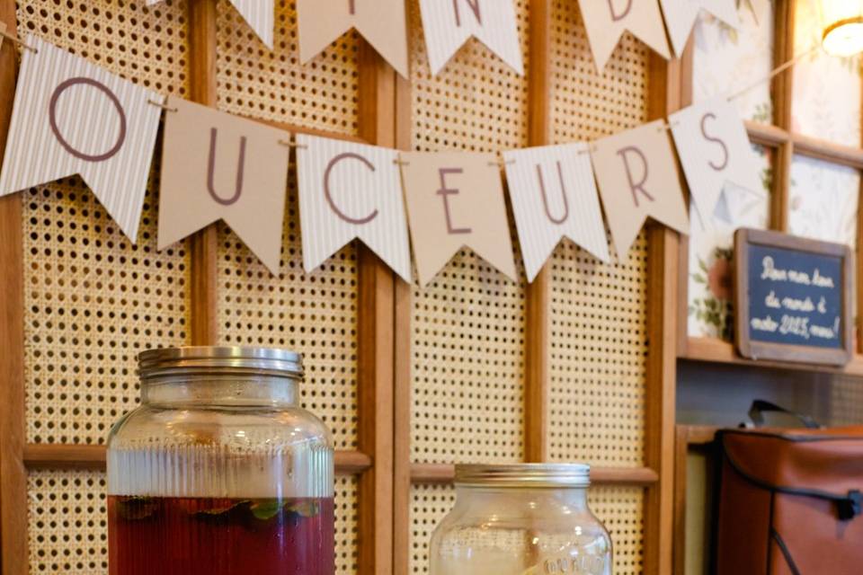 Bar à boisson mariage