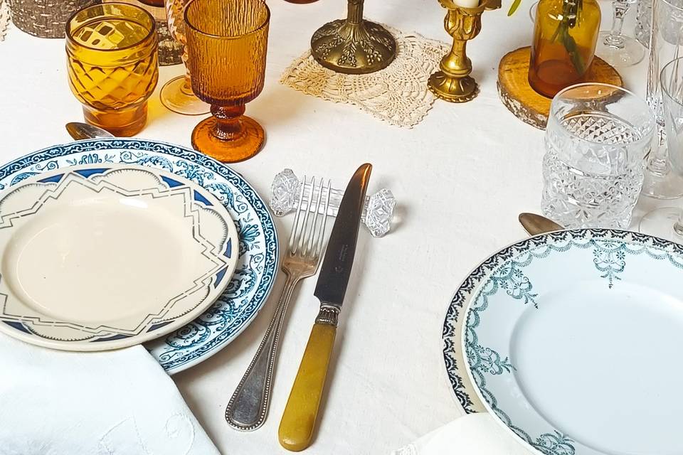 Déco de table champêtre