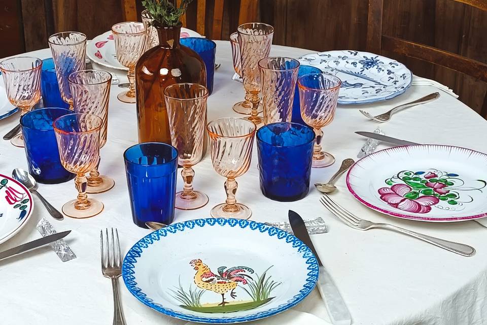 Déco de table thème Dolce Vita