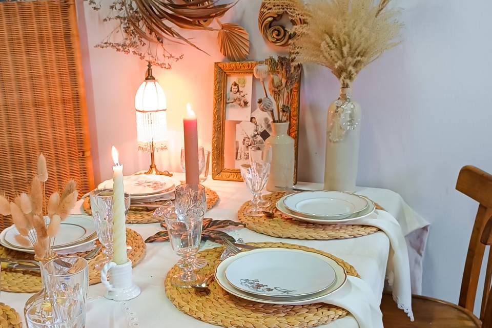 Déco de table sobre et chic