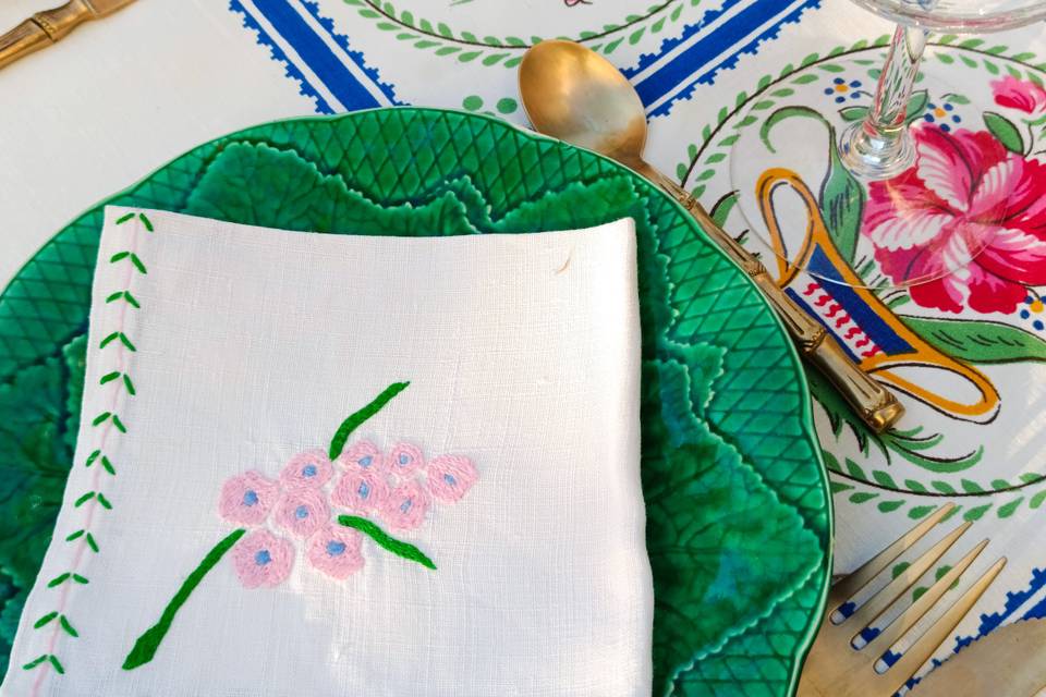 Déco de table colorée