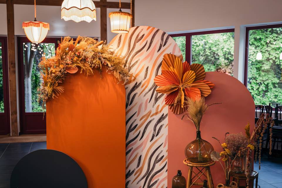 Photocall & arche fleurs