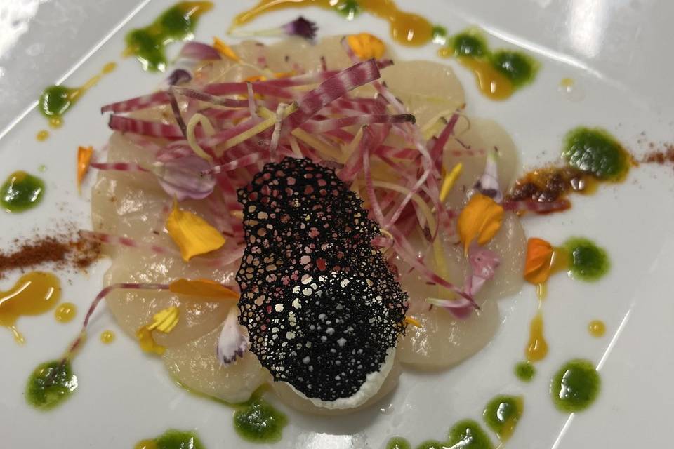 Carpaccio St Jacques au yuzu