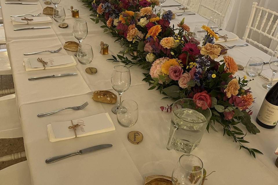 Idée déco table d’honneur