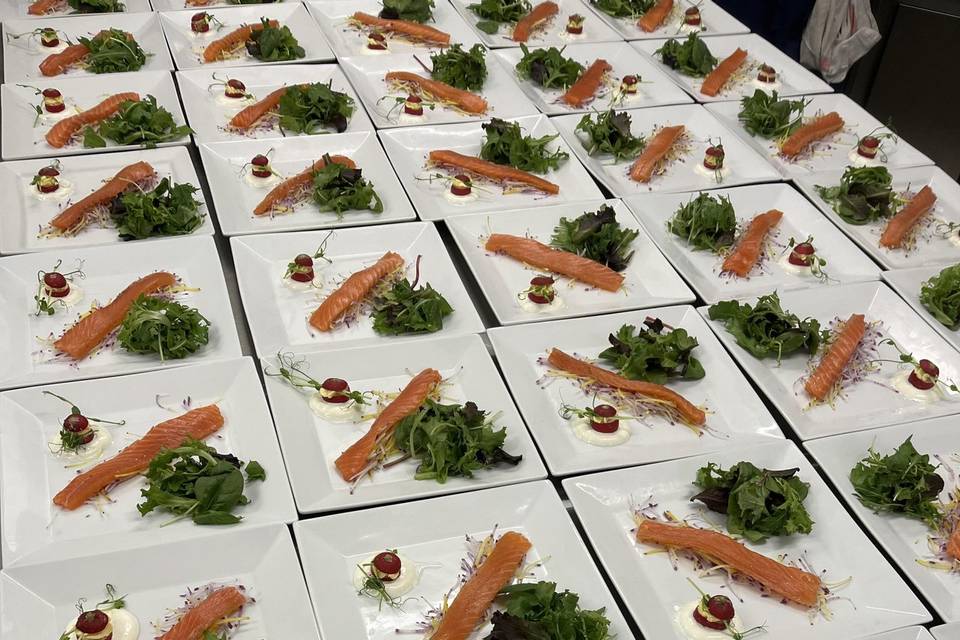 Gravlax de saumon