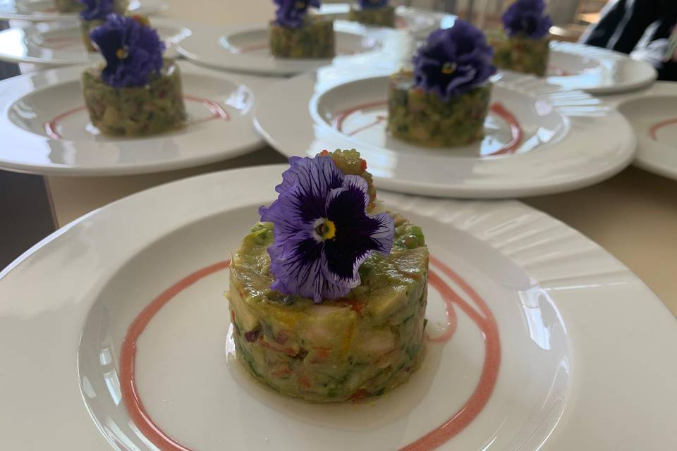 Tartare d’avocat aux crevettes