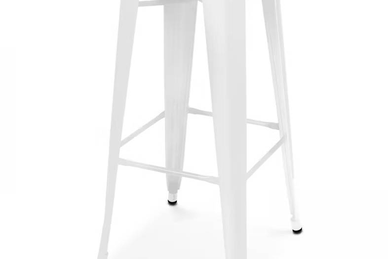 Tabouret de bar blanc