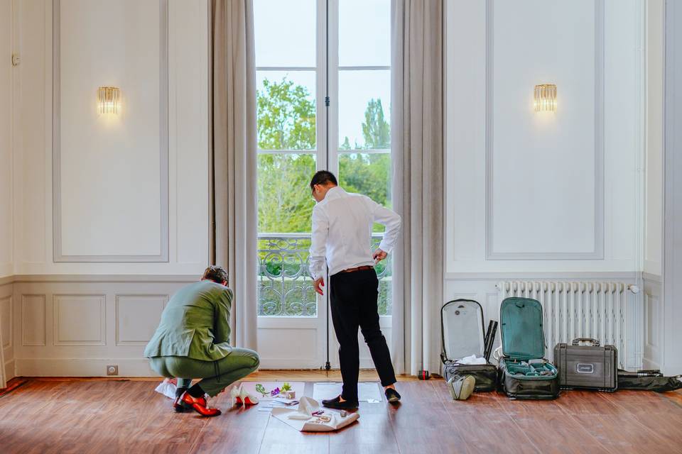 Preparatifs de salle