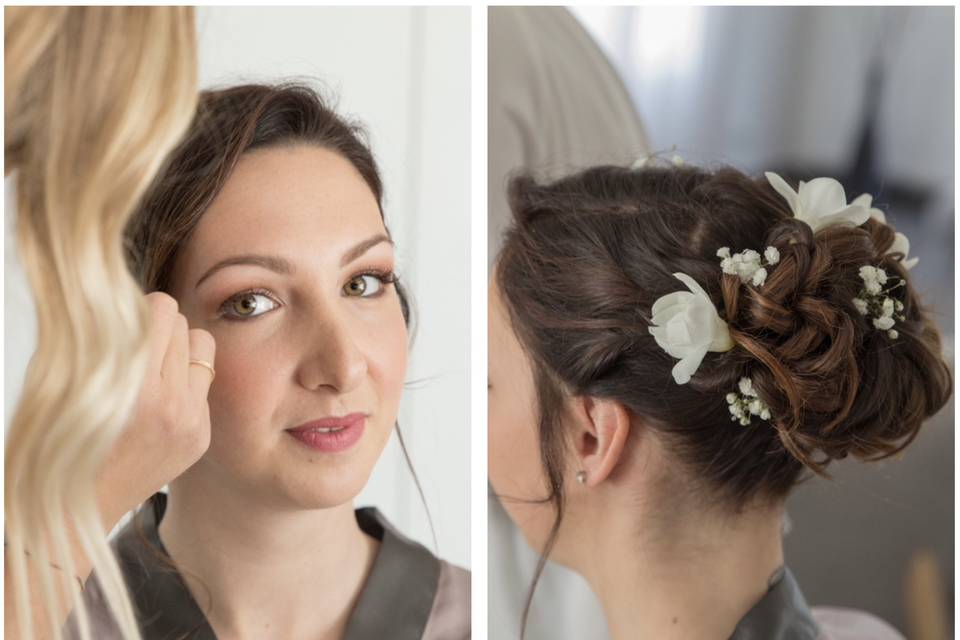 Mise en beauté mariée