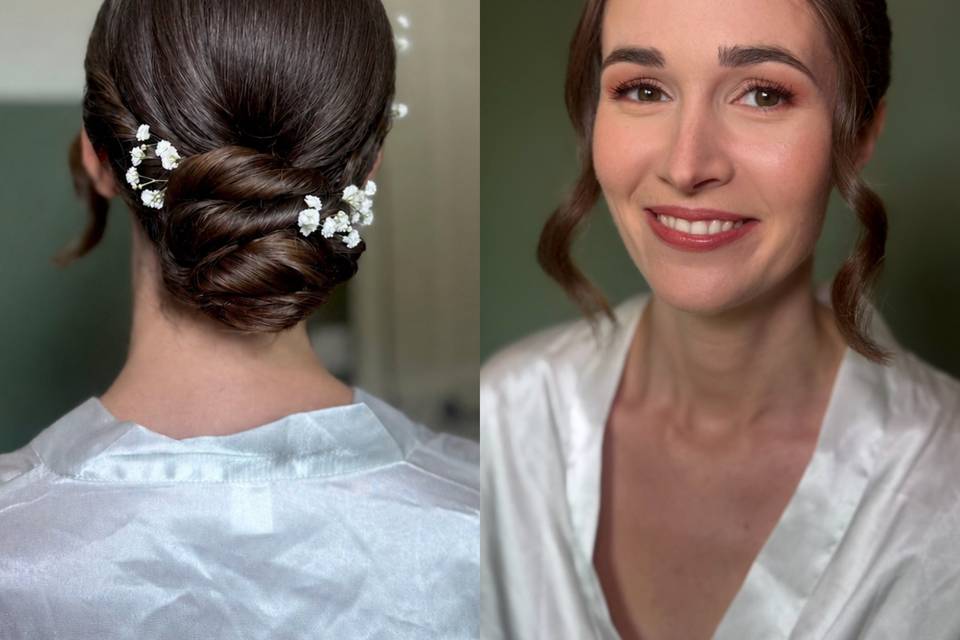 Maquillage et coiffure mariée