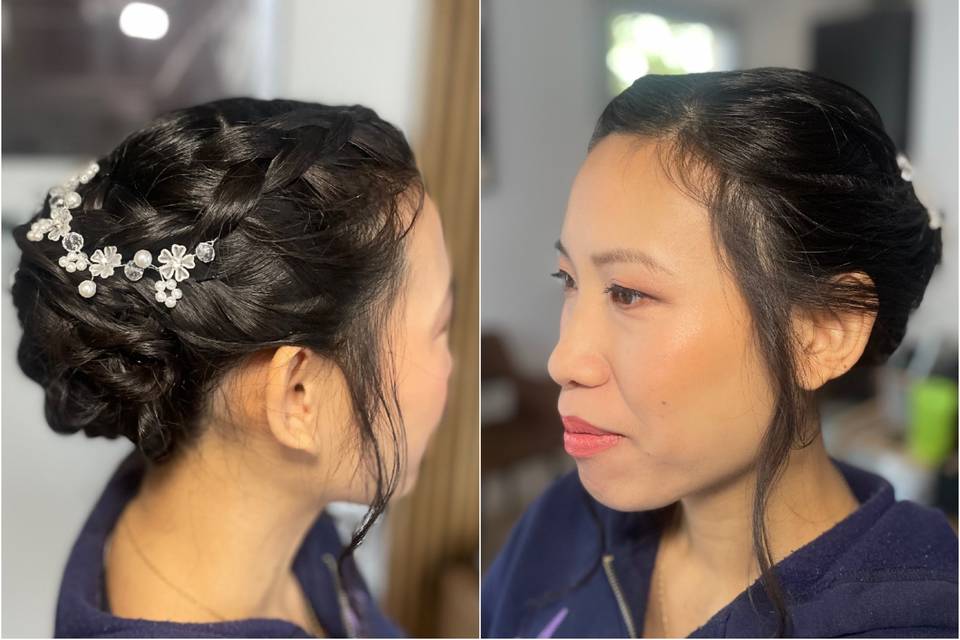 Maquillage et coiffure mariée