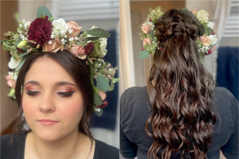 Maquillage et coiffure mariée