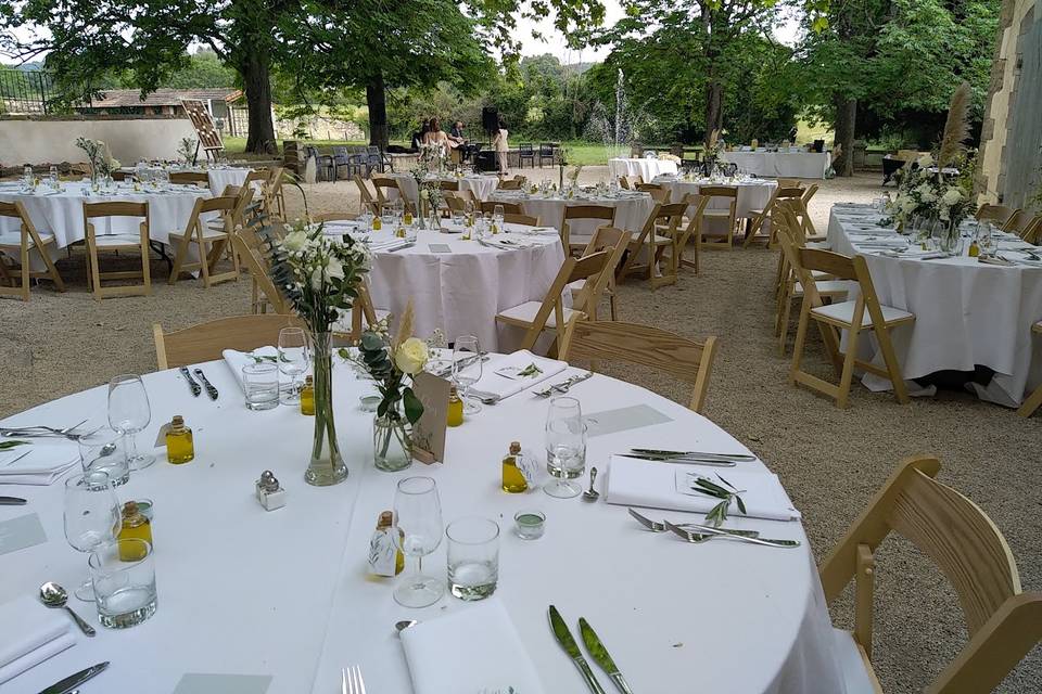 Dîner en extérieur