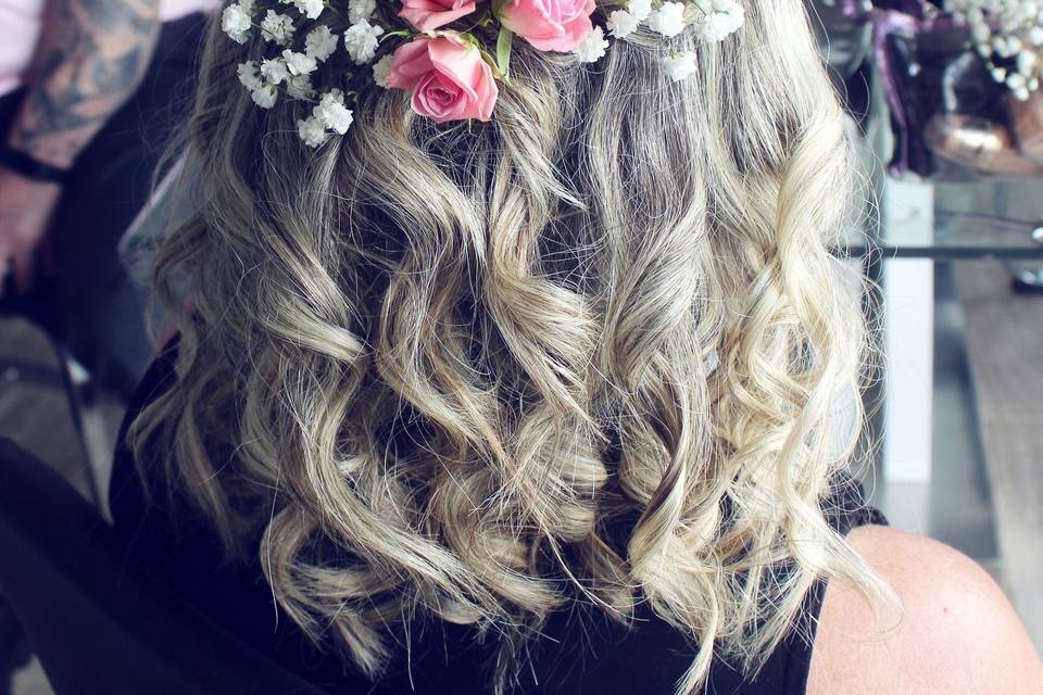 Coiffure accessoirisée