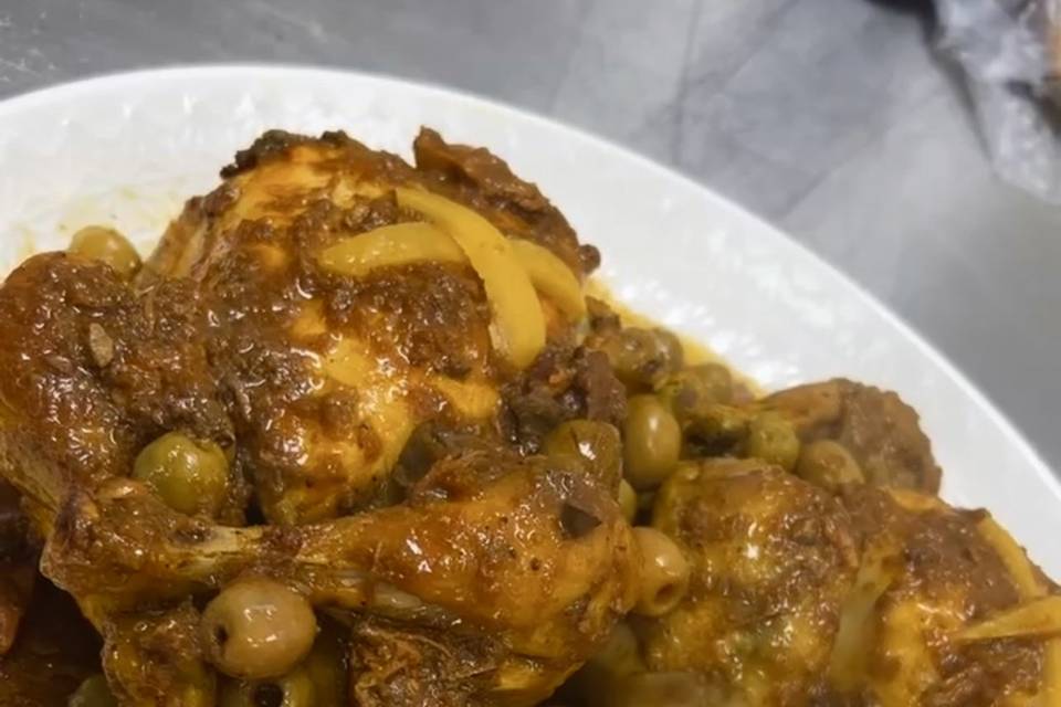 Poulets aux olives et citron