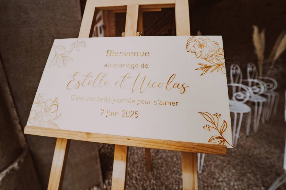 Tableau de bienvenue