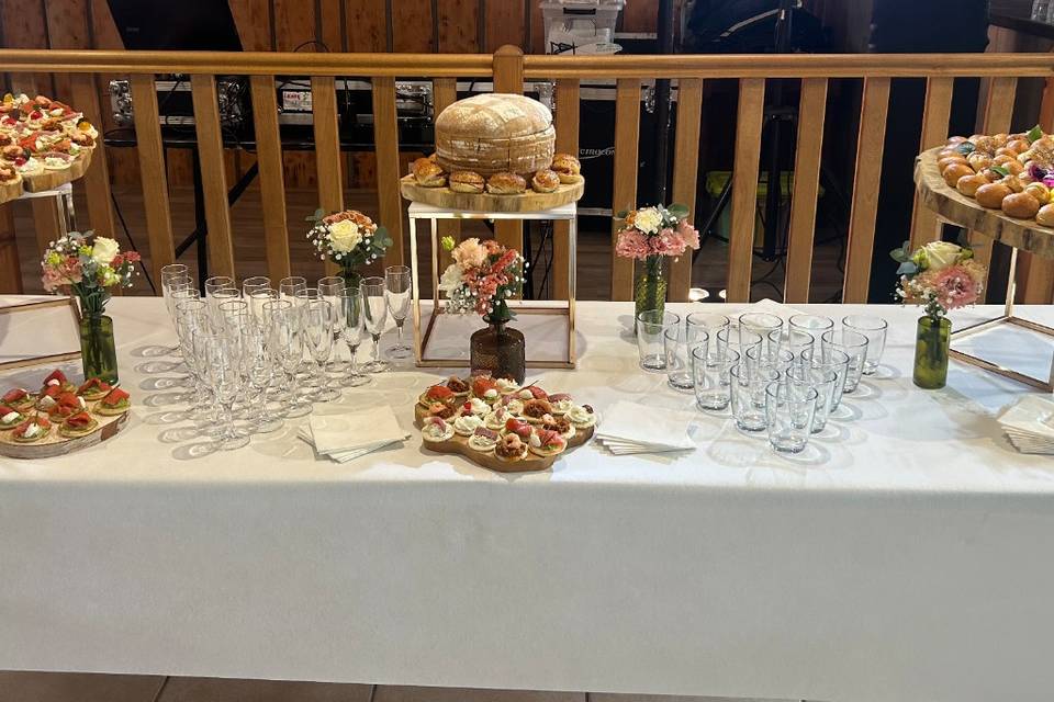 Table vin d'honneur