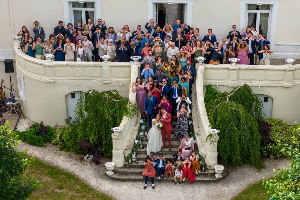 Tout le monde sur le balcon