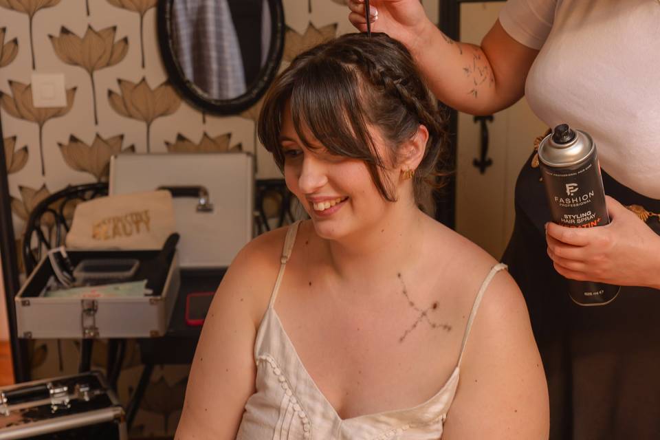 Préparatif de la mariée